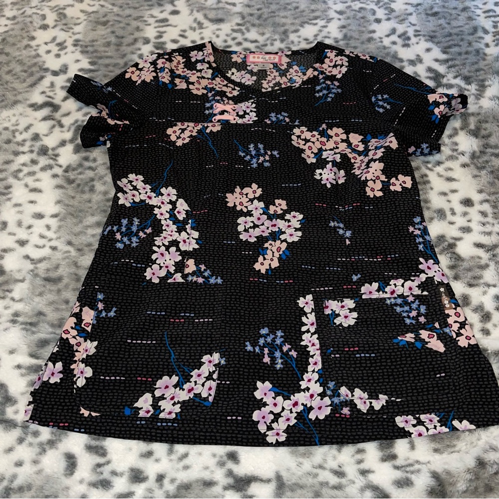 Koi By Kathy Peterson Scrub Top